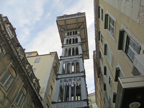 Santa Justa Elevator, Lisbon Portugal