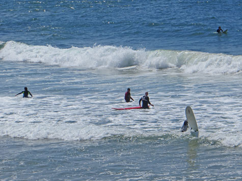 Surfing on the Coast of Portugal